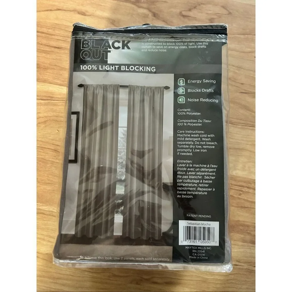 Total blackout curtain gray color 84 inch noise blocking and energy saving NEW